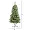 5ft. Unlit Wisconsin Slim Snow Tip Pine Artificial Christmas Tree